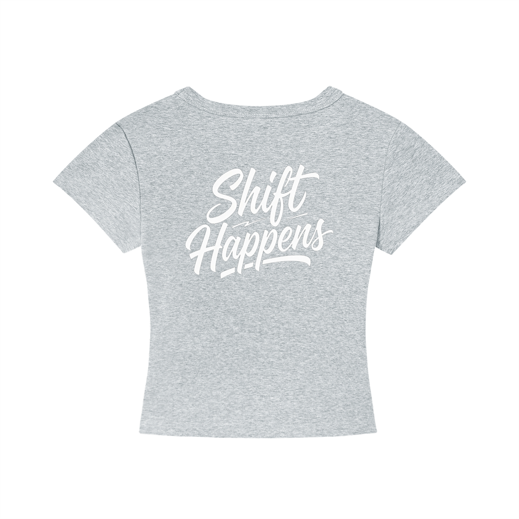 Shift Happens Women's Cropped T-Shirt