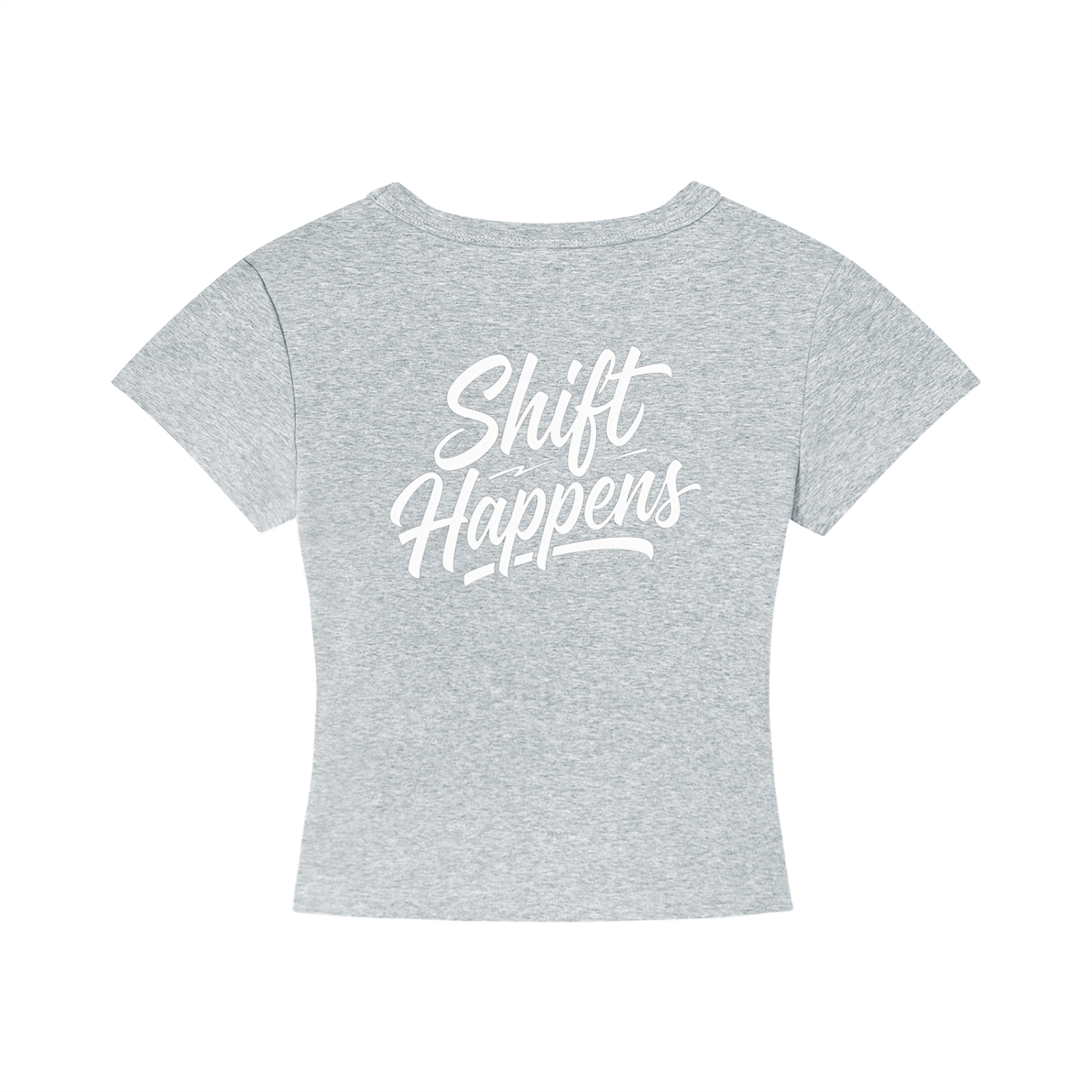 Shift Happens Women's Cropped T-Shirt