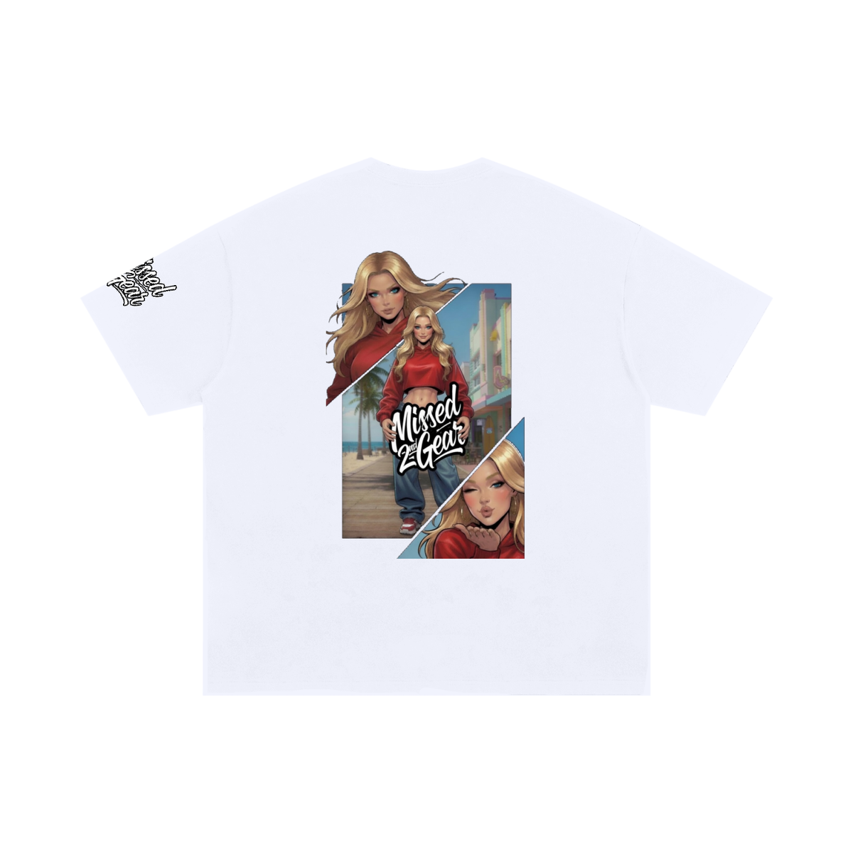 Boardwalk Bombshell Cotton T-Shirt