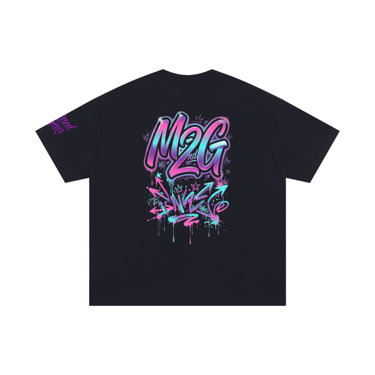 M2G Graffiti Oversized Cotton Tee