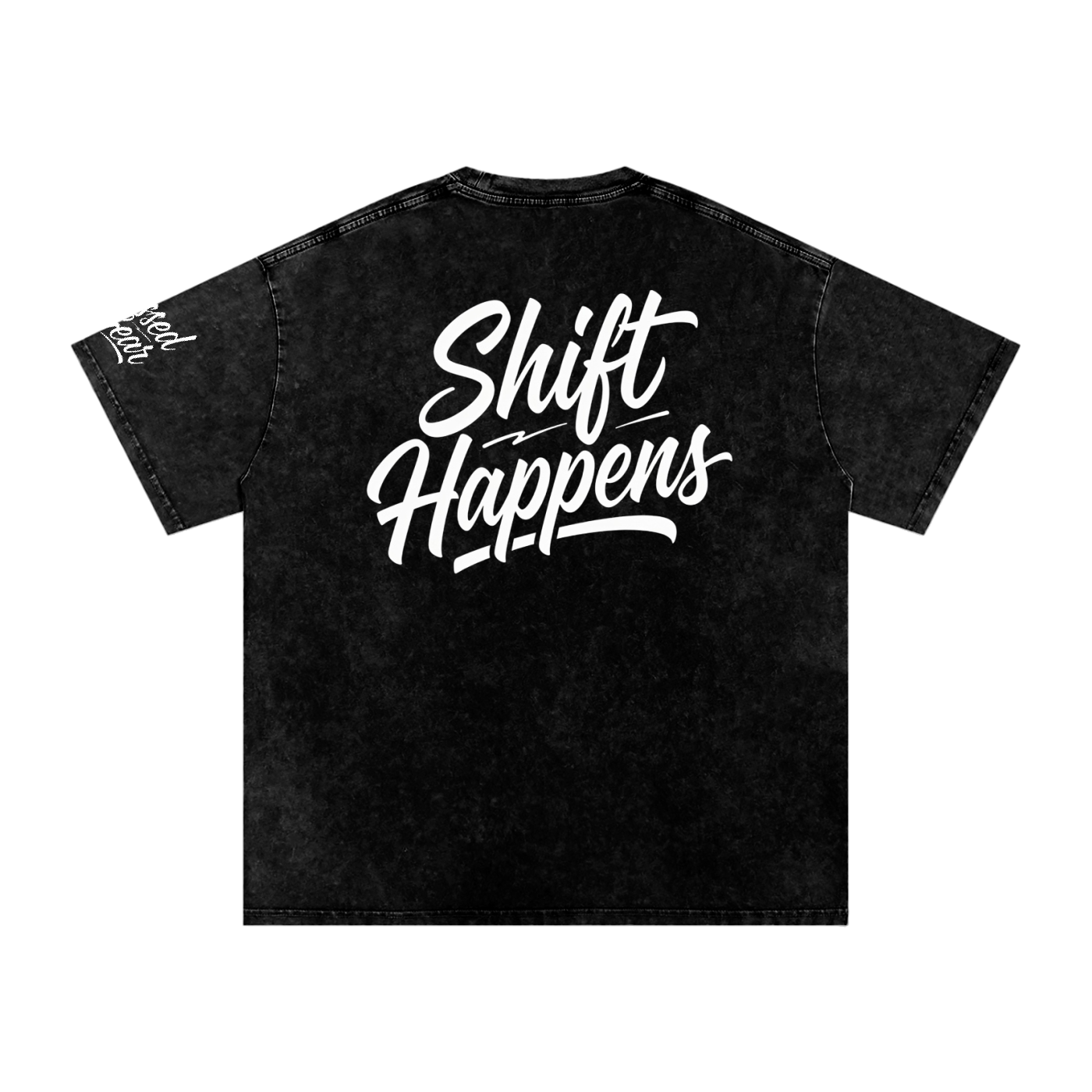 Shift Happens Back Oversized Cotton T-Shirt