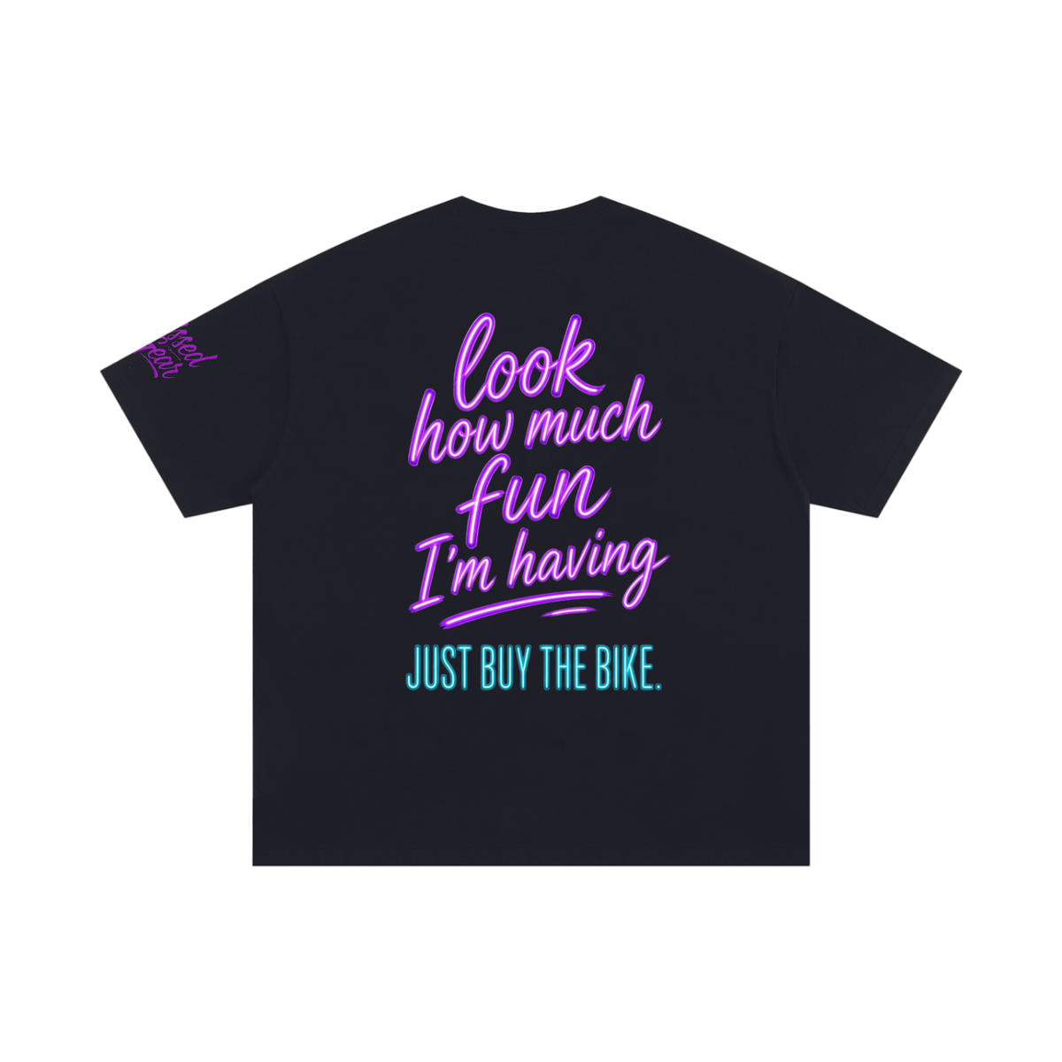 'JUST BUY THE BIKE' Oversized Cotton T-Shirt