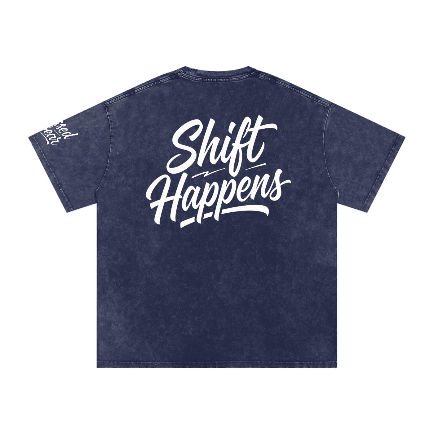 Shift Happens Back Oversized Cotton T-Shirt