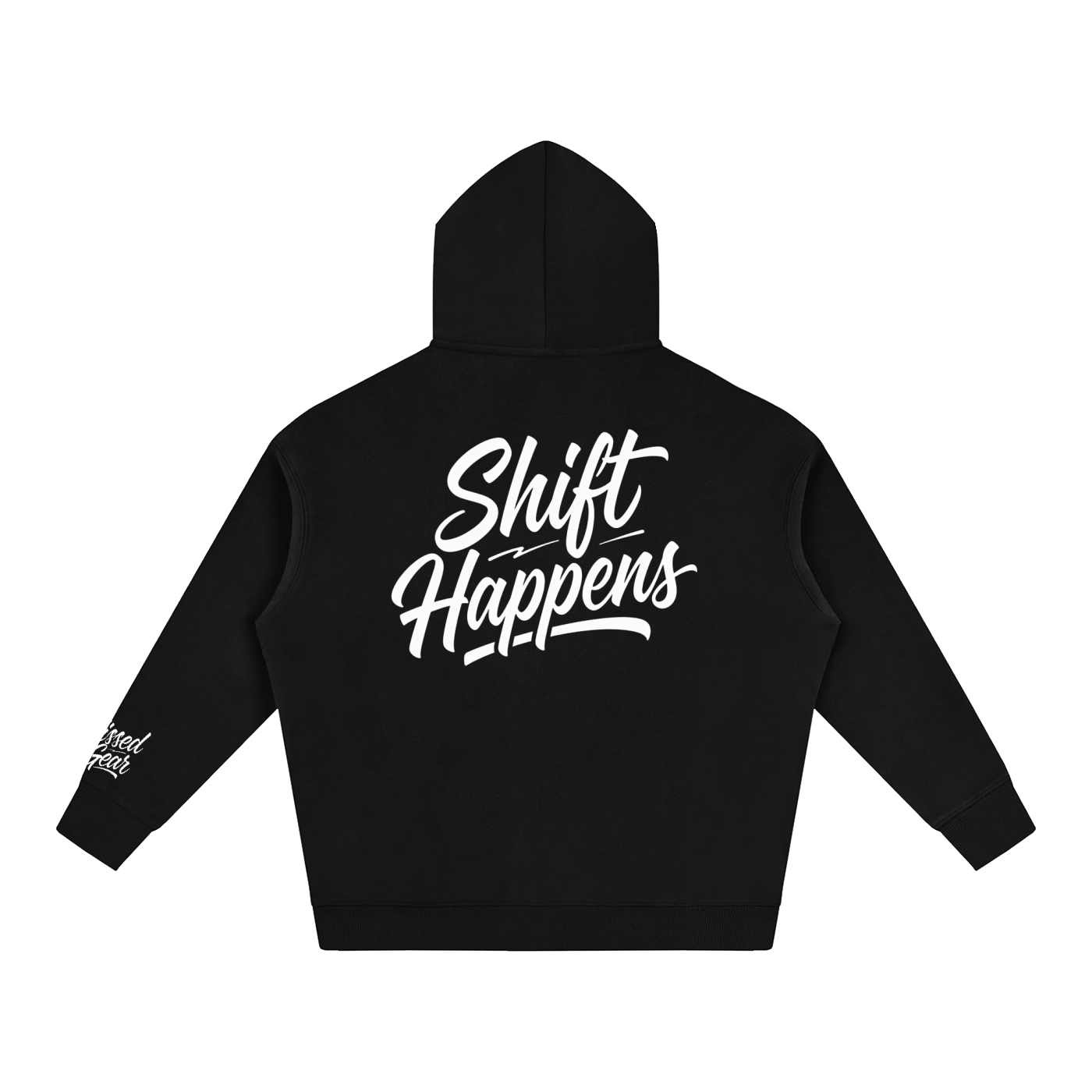 Shift Happens Oversize Fleeced Hoodie