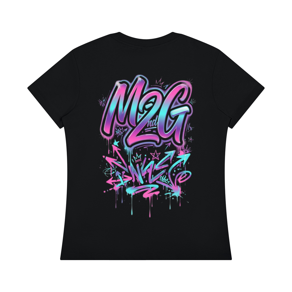 M2G Graffiti Women's Regular Fit Crewneck T-Shirt