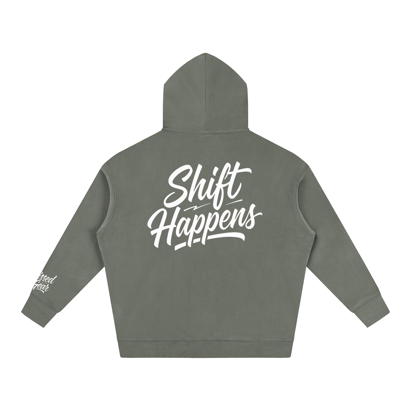 Shift Happens Oversize Fleeced Hoodie