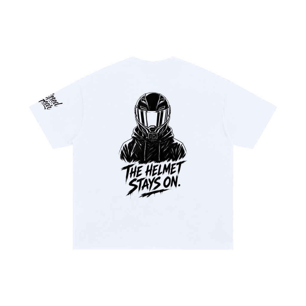 M2G BIKETOK Oversized Cotton Tee (Phantom White)