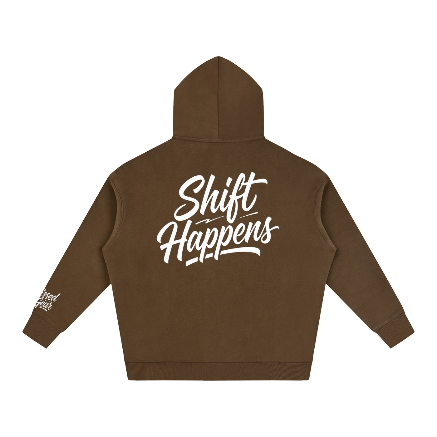 Shift Happens Oversize Fleeced Hoodie