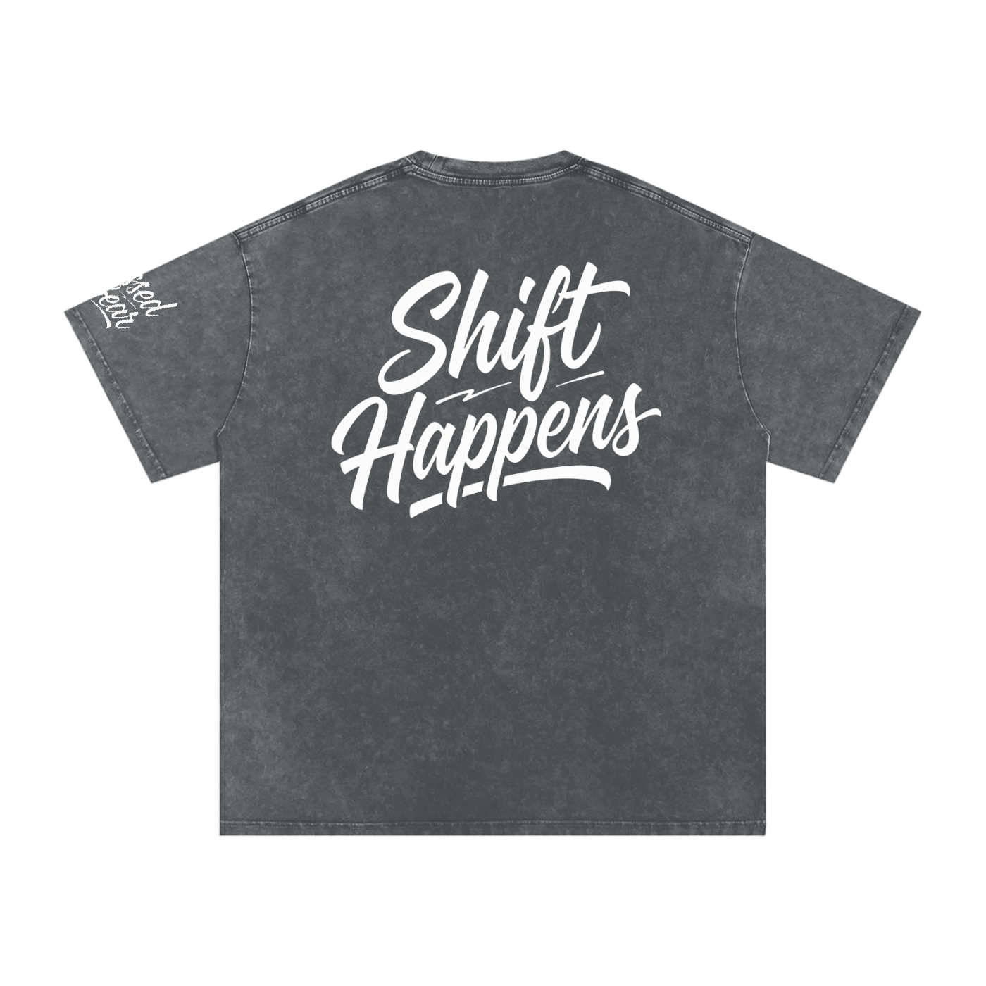 Shift Happens Back Oversized Cotton T-Shirt