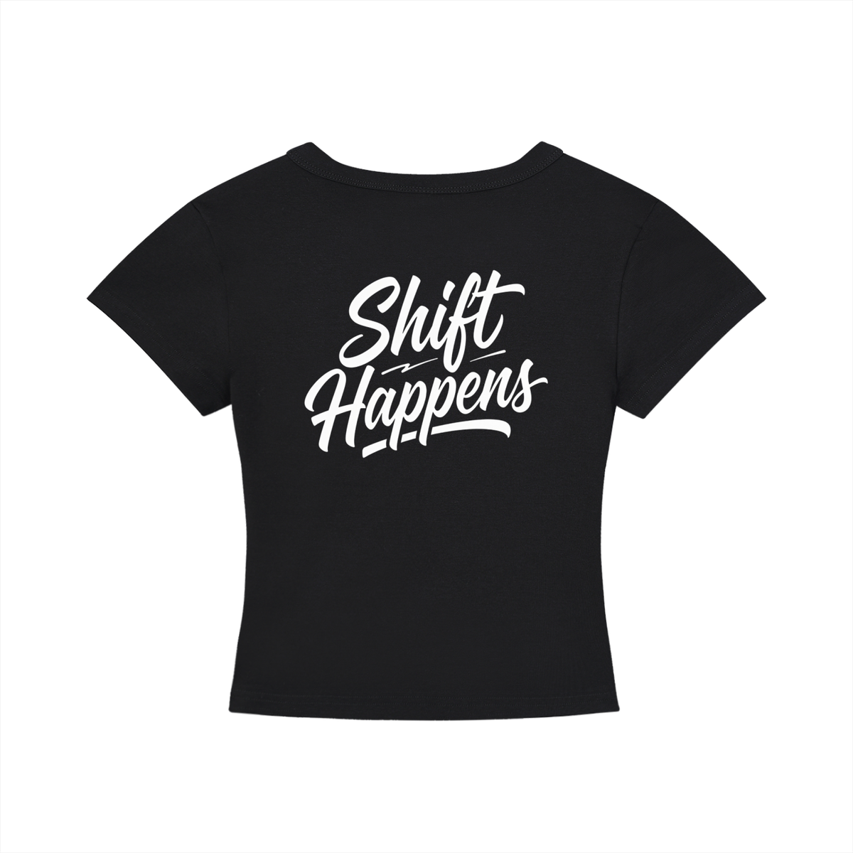 Shift Happens Women's Cropped T-Shirt