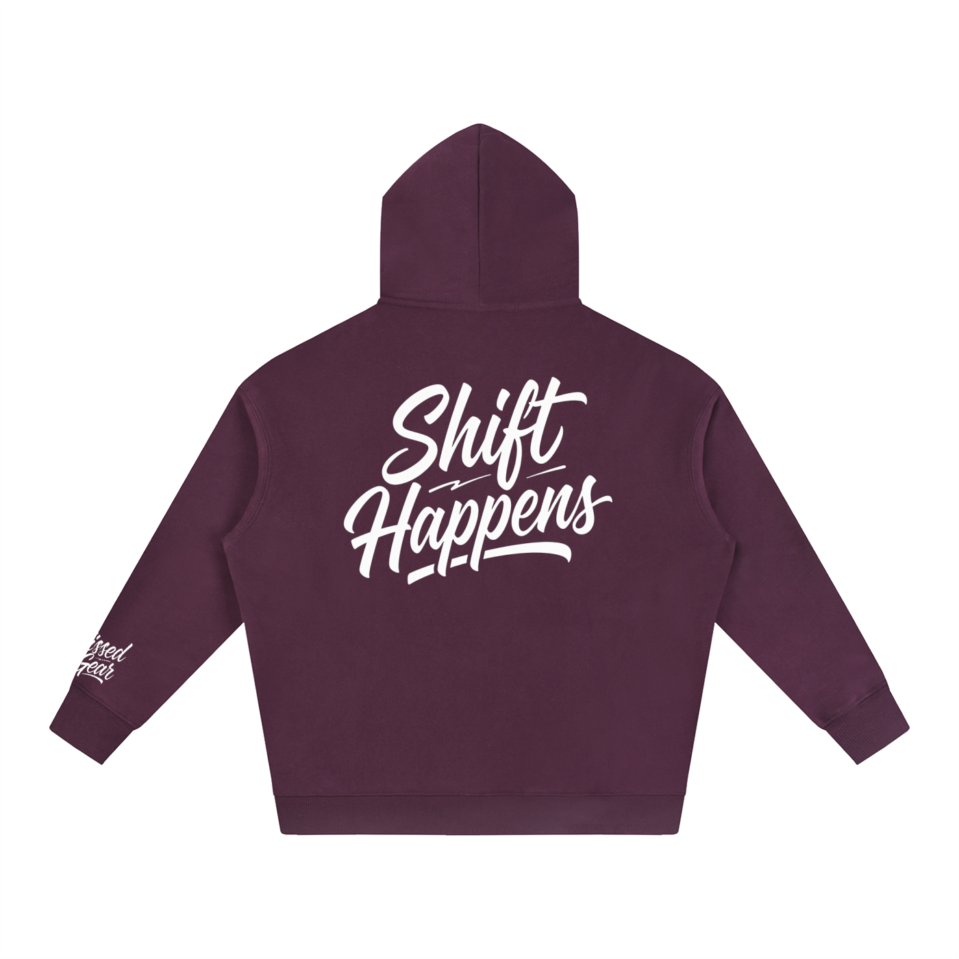 Shift Happens Oversize Fleeced Hoodie