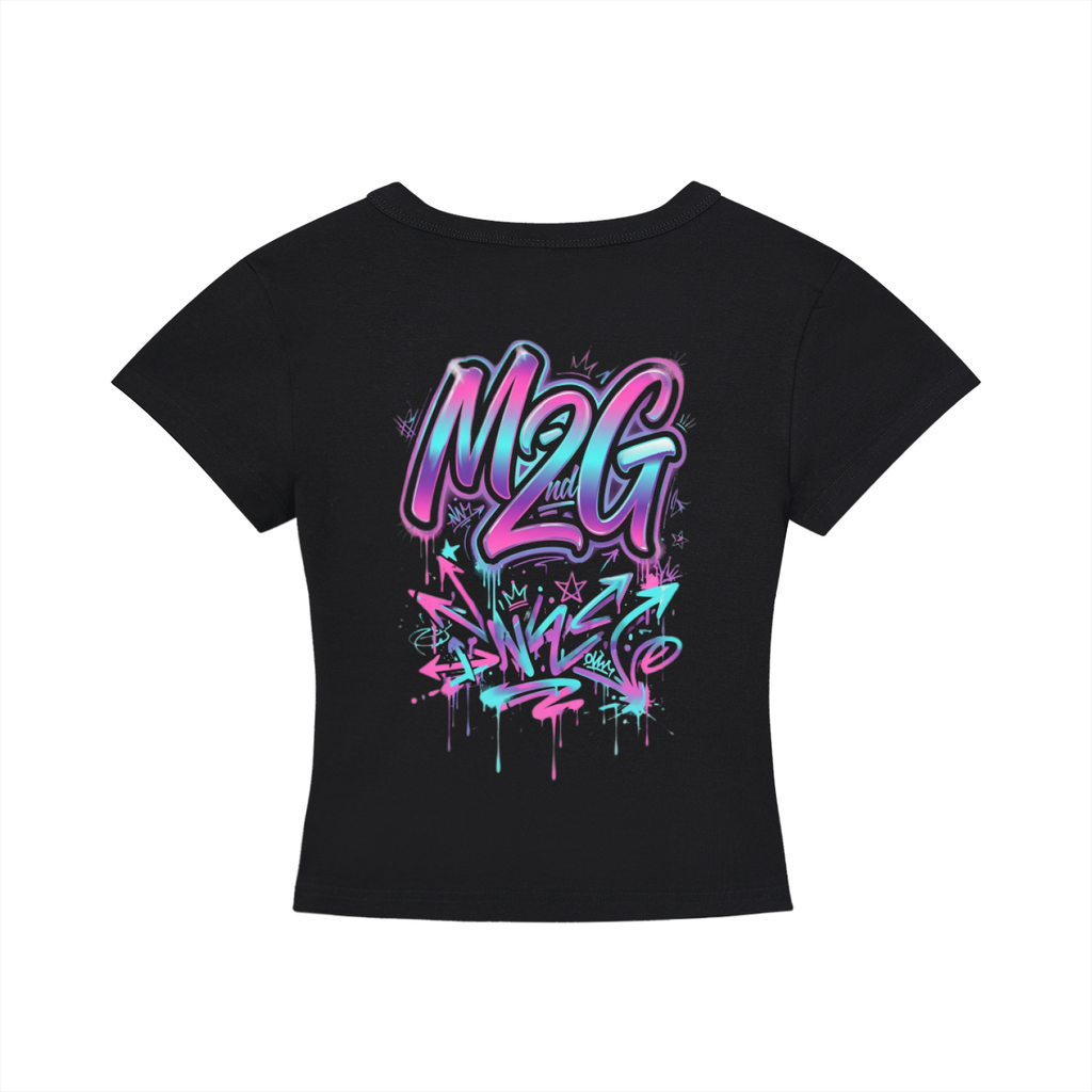 M2G Graffiti Women's Cropped T-Shirt