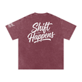 Shift Happens Back Oversized Cotton T-Shirt