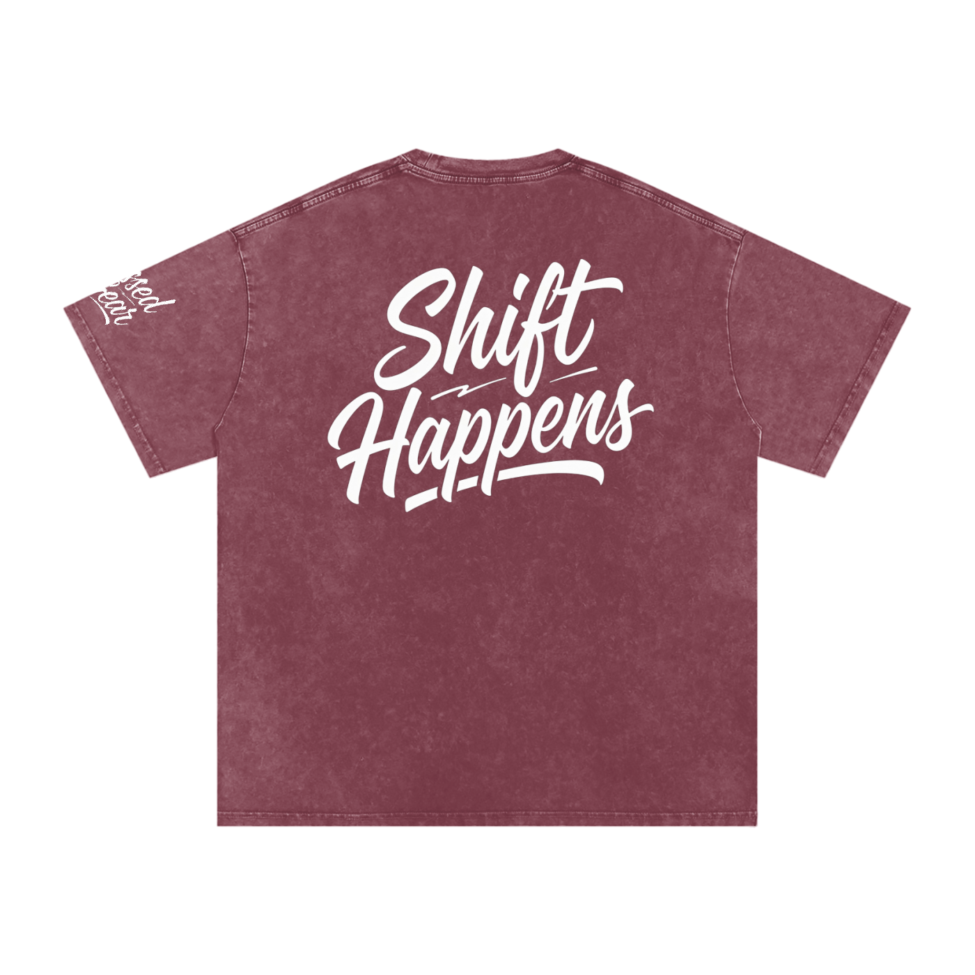 Shift Happens Back Oversized Cotton T-Shirt
