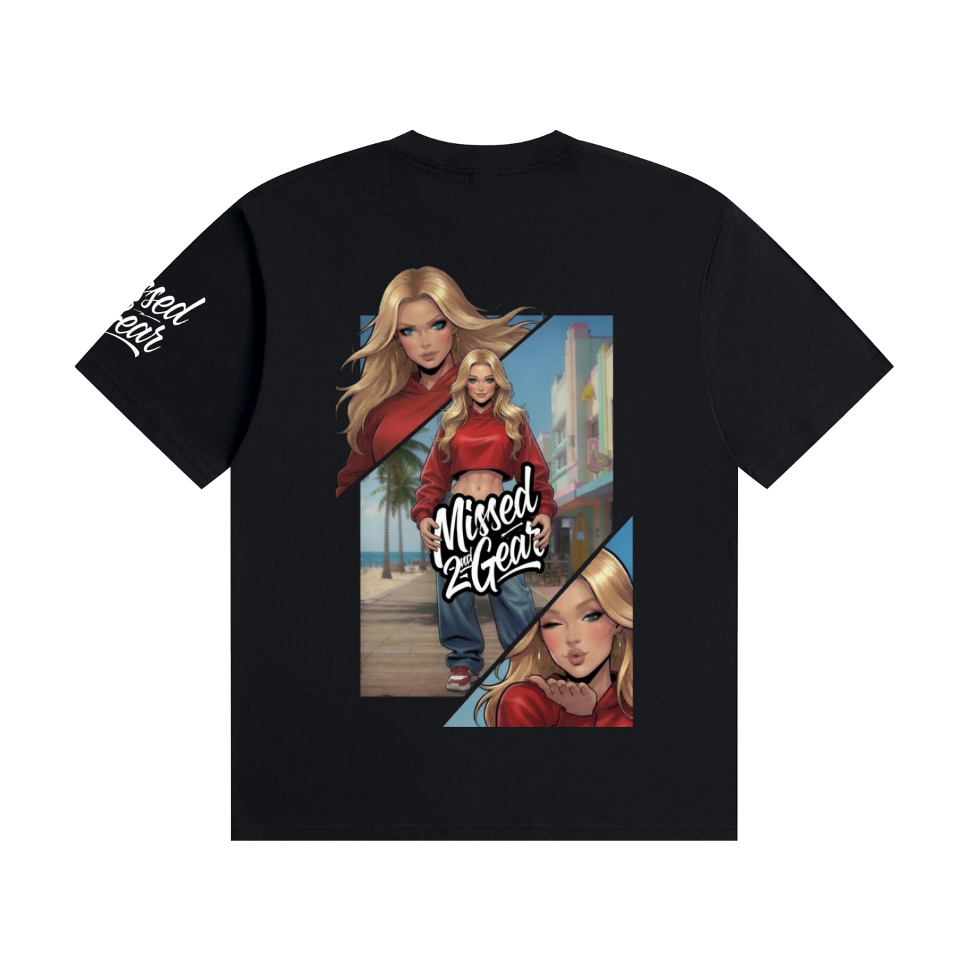 Boardwalk Bombshell Cotton T-Shirt