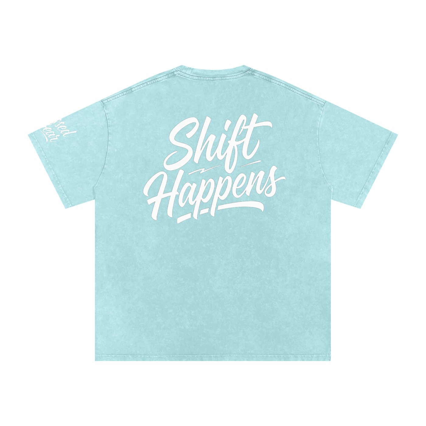 Shift Happens Back Oversized Cotton T-Shirt
